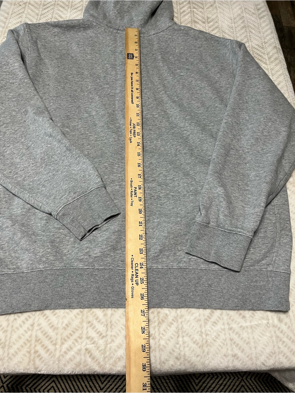 Nike Men's Grey Logo Hoodie XL - Picture 3 of 4